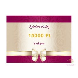 Ajándékutalvány 15000 Ft értékben