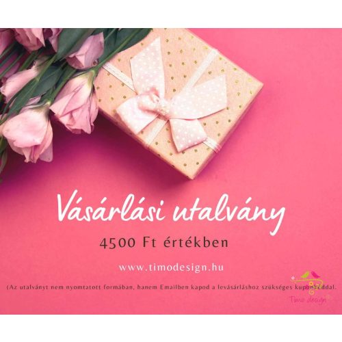 Gift voucher 4500 HUF value