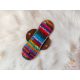 Cloth pad with colorful knitten pattern for heavy flow