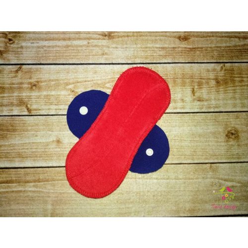 18 cm red cloth pad, for light flow