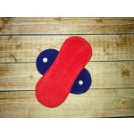 18 cm-es piros piskóta mosható női betét, enyhe vérzéshez