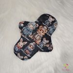 20 cm teen cloth pad with cute forest animals pattern, for moderate flow