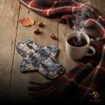 24 cm cloth pad with cute forest animals pattern for moderate to heavy flow