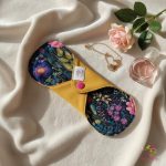 20 cm teen cloth pad with flowers pattern, for moderate flow