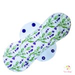 26 cm-es levendulás mosható női betét, erős vérzéshez