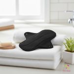 24 cm black cloth pad for moderate to flow