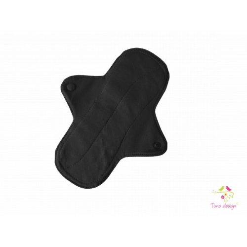 24 cm black cloth pad for heavy flow