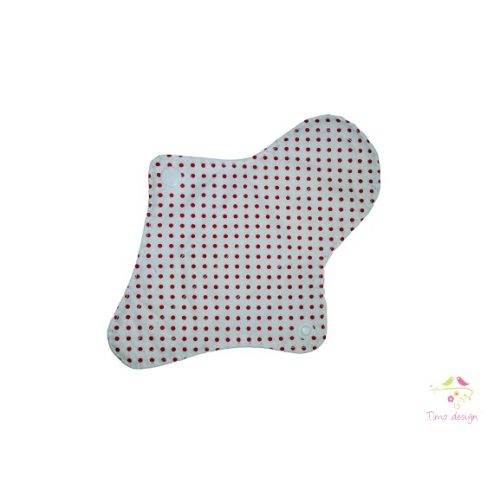 17 cm thong leak-proof pantyliner with red polka-dot pattern, for light flow