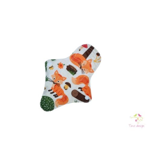 17 cm leak-proof thong pantyliner with cute fox pattern