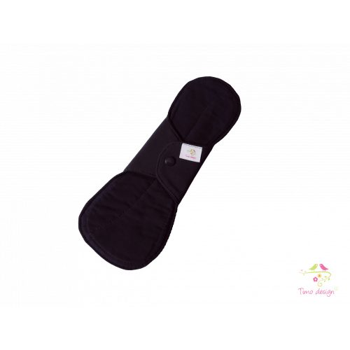 28 cm black bio cotton cloth pad, for heavy flow