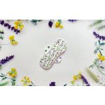 Cloth pad with lavender pattern for moderate flow