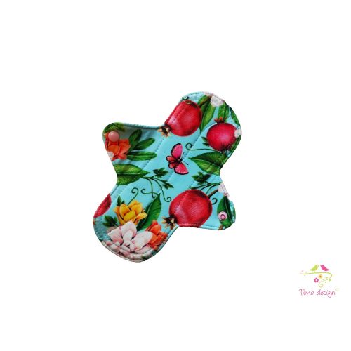 22 cm cloth pad with fruits and flowers pattern, for moderate flow