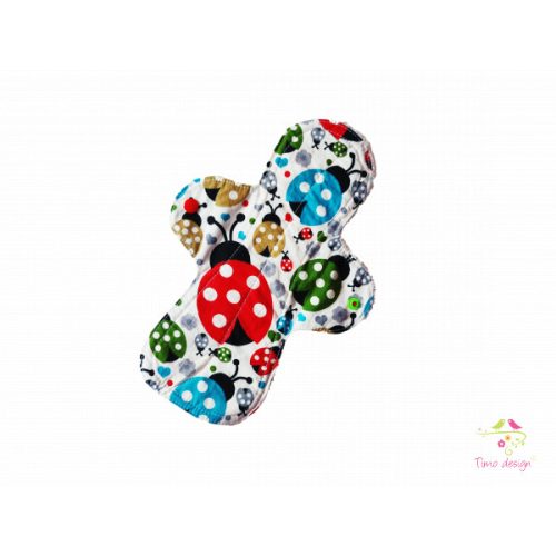 28 cm cloth pad with ladybug pattern, for heavy flow