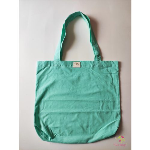 Cotton bag with mint color