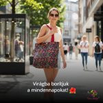 Timo design egyedi grafikás bevásárló táska, nedvességzárós béléssel