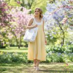 Cotton bag with cute children pattern