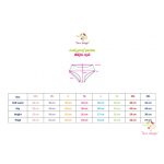 Red bikini style teen leak-proof underwear with lace