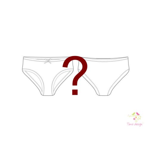 Period panties for moderate flow, with surprise pattern / colour