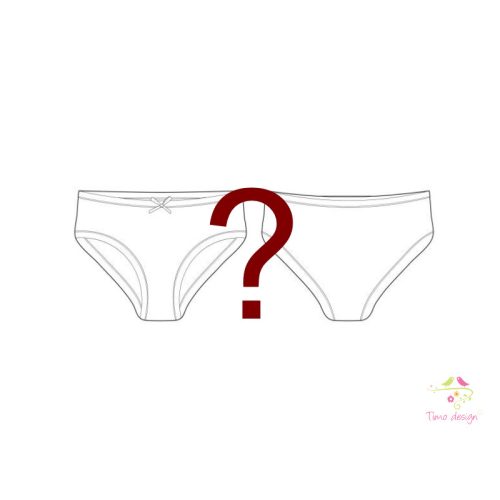 Period panties for moderate to heavy flow, with surprise pattern / colour