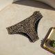 Brazilian period panties with panther pattern, for light flow, for teens