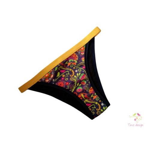 Timo design unique patterned brazilian period panties, for light flow