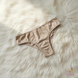 Beige brazilian leak-proof panties for super light flow