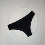 Black brazilian leak-proof panties for super light flow