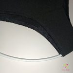 Black brazilian leak-proof panties for super light flow