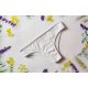 White cotton brazilian period panties for light flow