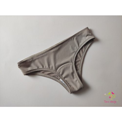 Beige brazilian period panties for light to moderate flow