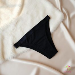 Black brazilian period panties for super light flow