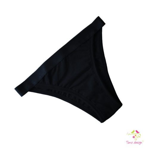 Black brazilian period panties for super light flow