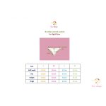 Red brazilian leak-proof panties for super light flow