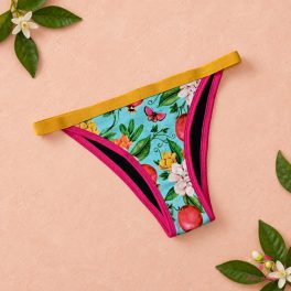   Virágos-pillangós brazil menstruációs bugyi, enyhe - közepes vérzéshez