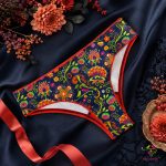 Timo design saját grafikás brazil tisztasági bugyi - csipkés gumival