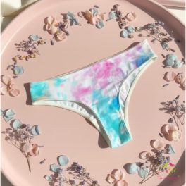 Tie-dye brazilian leak-proof panties for super light flow