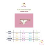 Black brazilian leak-proof panties for super light flow