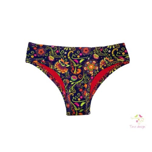 Brazilian period panties with Timo design unique pattern, for light to moderate flow