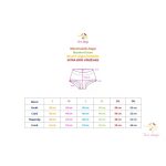 Testszínű boyshort menstruációs bugyi extrán erős vérzéshez