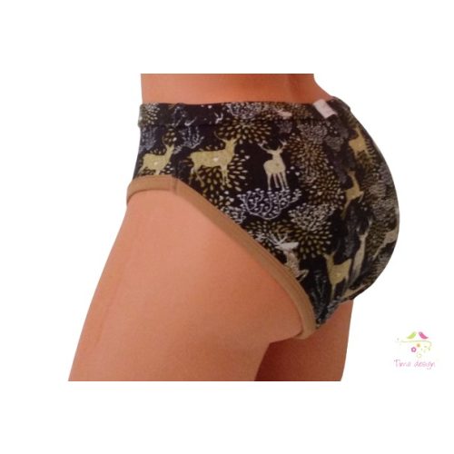 Period panties for moderate flow, with "miracle deer" pattern