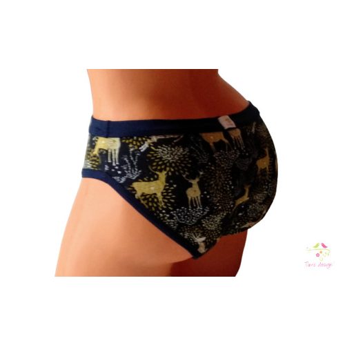 Period panties for heavy flow, with "miracle deer" pattern