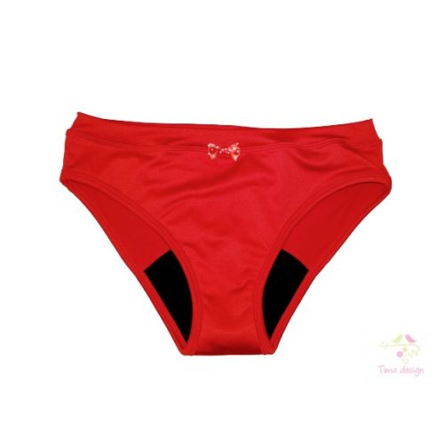 Period panties for moderate flow, in red colour