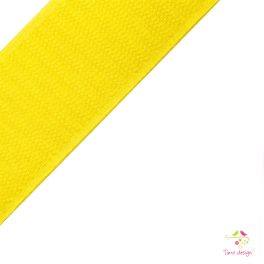 Premium yellow hook & loop fastener, 38 mm wide, hook side