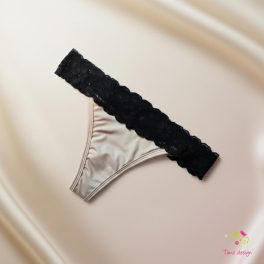 Csipkés testszínű menstruációs tanga enyhe vérzéshez