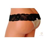 Csipkés testszínű menstruációs tanga enyhe vérzéshez