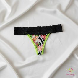   Csipkés liliom mintás menstruációs tanga enyhe vérzéshez