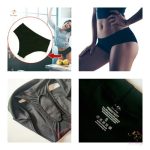 Fekete színű multifunkciós menstruációs bugyi