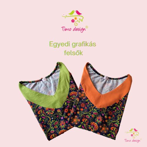Egyedi pamutjersey felső - Timo design grafikával