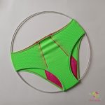 "Plum candy" period underwear for heavy flow