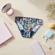 Teen period panties for moderate flow, with "forest animals" pattern